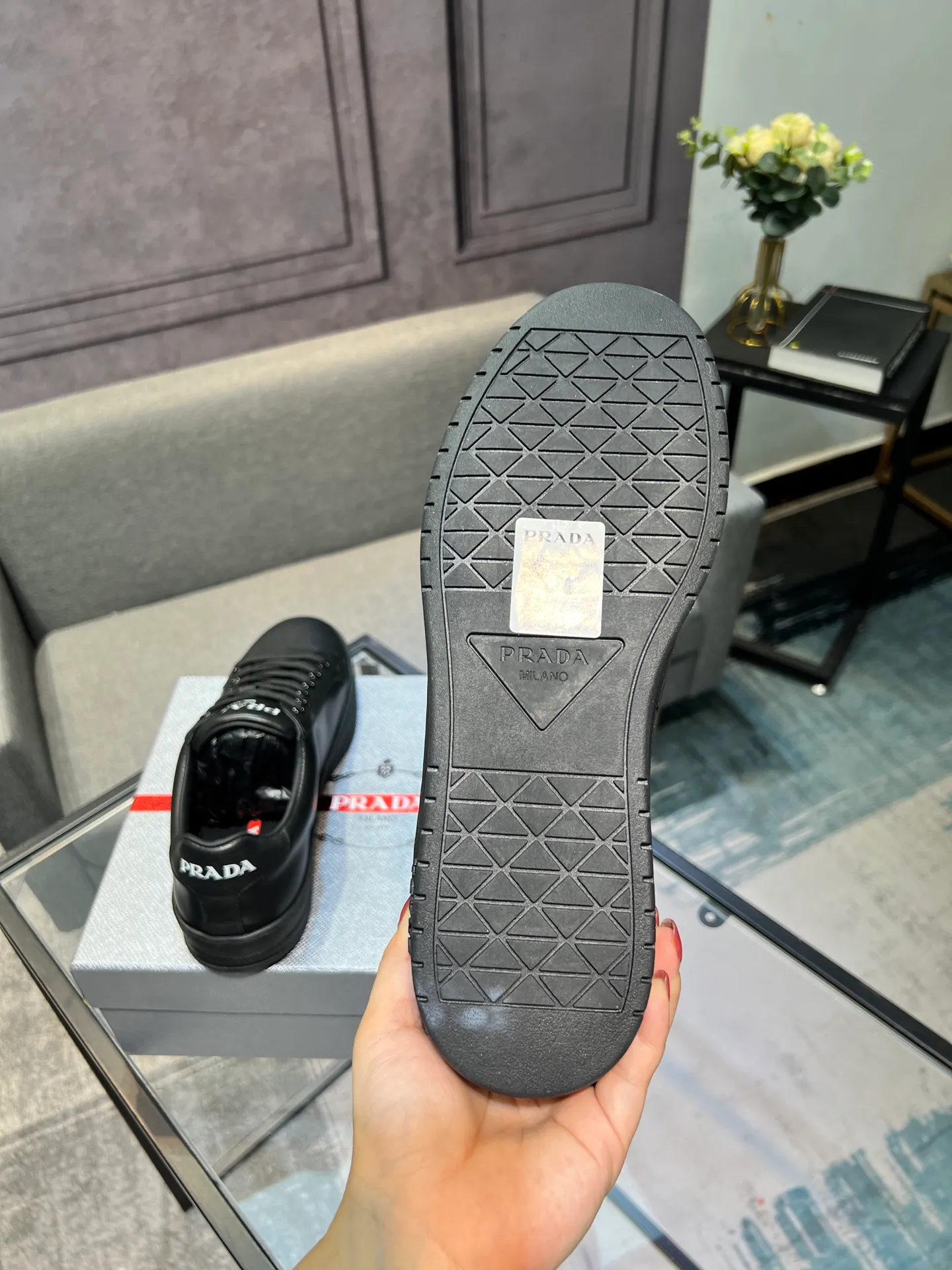Men's shoes 💰540 [PRADA] Men's shoes are popular in the counter, official website synchronization, 1 high-quality shipment ✔️ Original frosted cowhide + cowhide lining, 1🆚1 replica, original sole, 38-45 (45 customized, non-refundable)